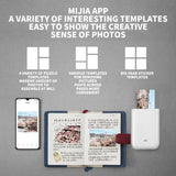 AR Printer 300Dpi Portable Photo Mini Pocket with DIY Share 500Mah Picture Printer Pocket Printer Work with Mihome APP