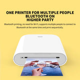 AR Printer 300Dpi Portable Photo Mini Pocket with DIY Share 500Mah Picture Printer Pocket Printer Work with Mihome APP