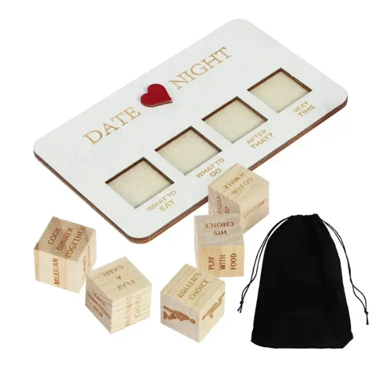 Date Night Dice Wooden Date Night Ideas Dice Romantic Couple