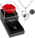 Love Preserved Real Rose with I Love You Necklace