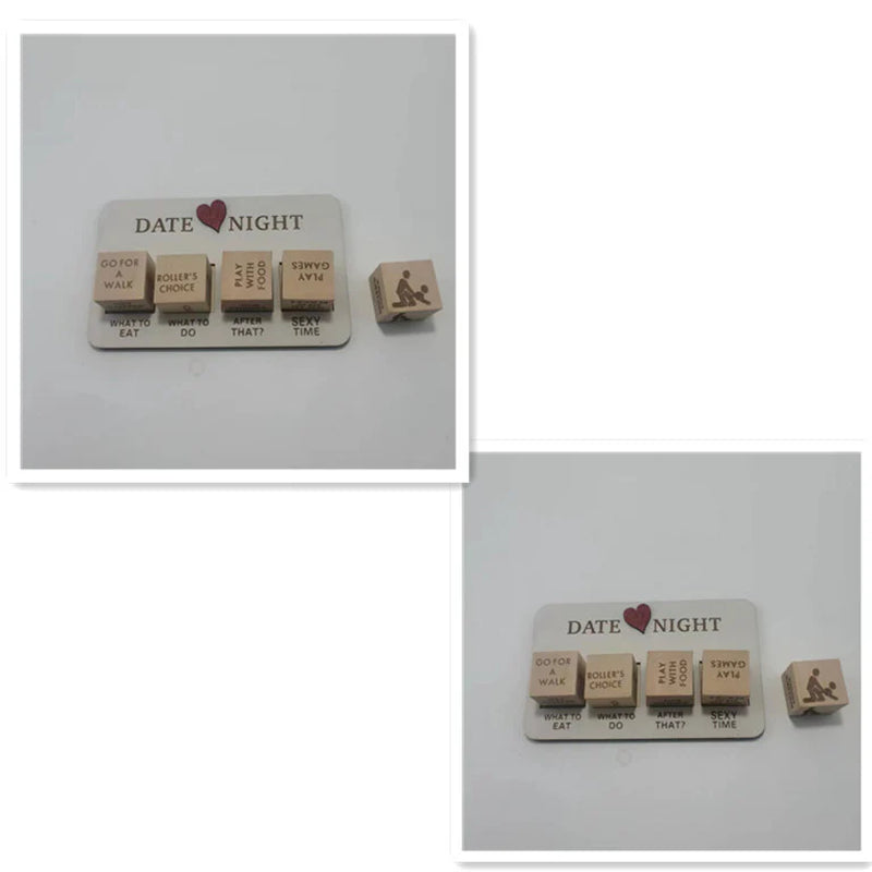Date Night Dice Wooden Date Night Ideas Dice Romantic Couple