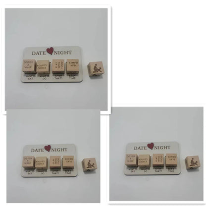 Date Night Dice Wooden Date Night Ideas Dice Romantic Couple
