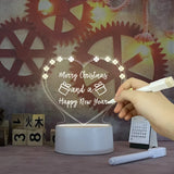 Note Board Creative Led Night Light USB Message Board Holiday Light with Pen Gift for Children Girlfriend Decoration Night Lamp